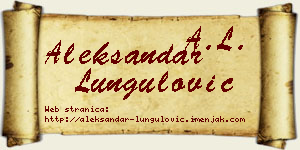 Aleksandar Lungulović vizit kartica